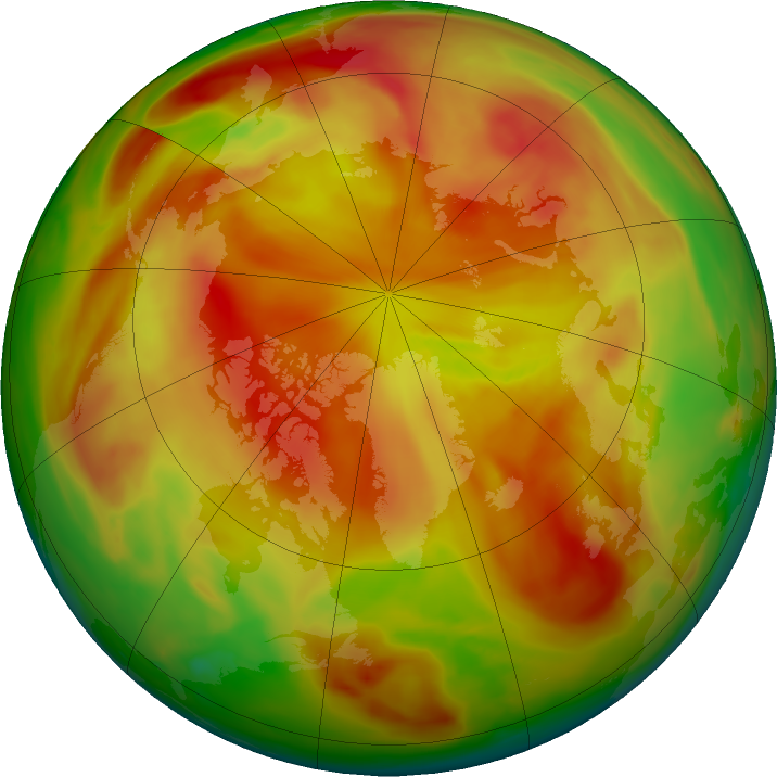 Arctic ozone map for 30 April 2024